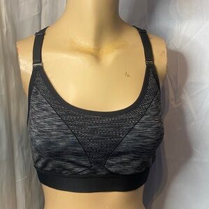 Avia Black and Gray Sports Bra